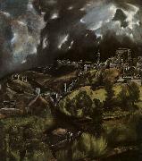 El Greco View of Toledo oil painting picture wholesale